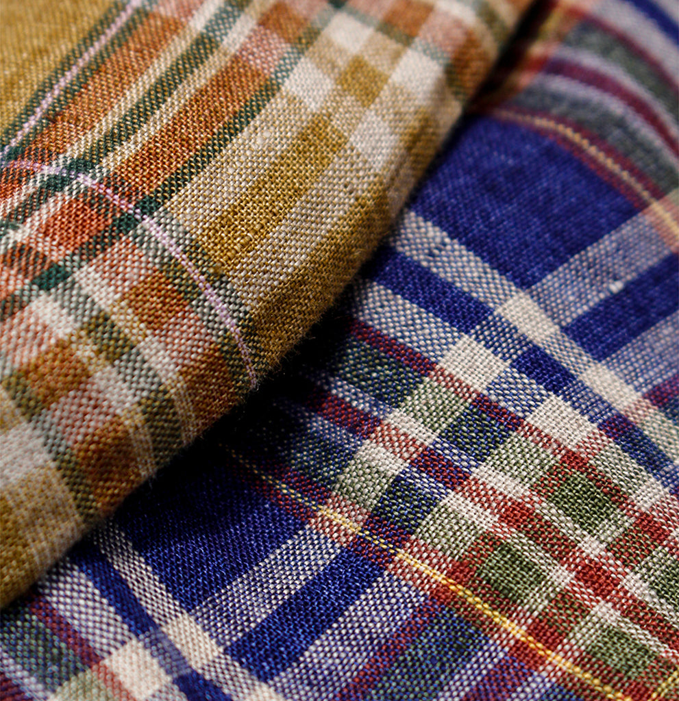 Lin Lavé À Motif Madras