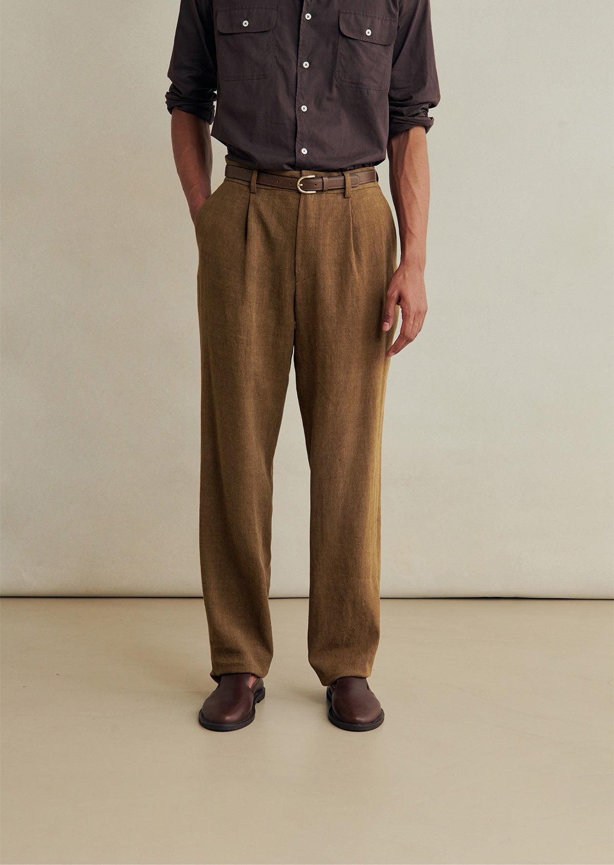One Pleat Trousers