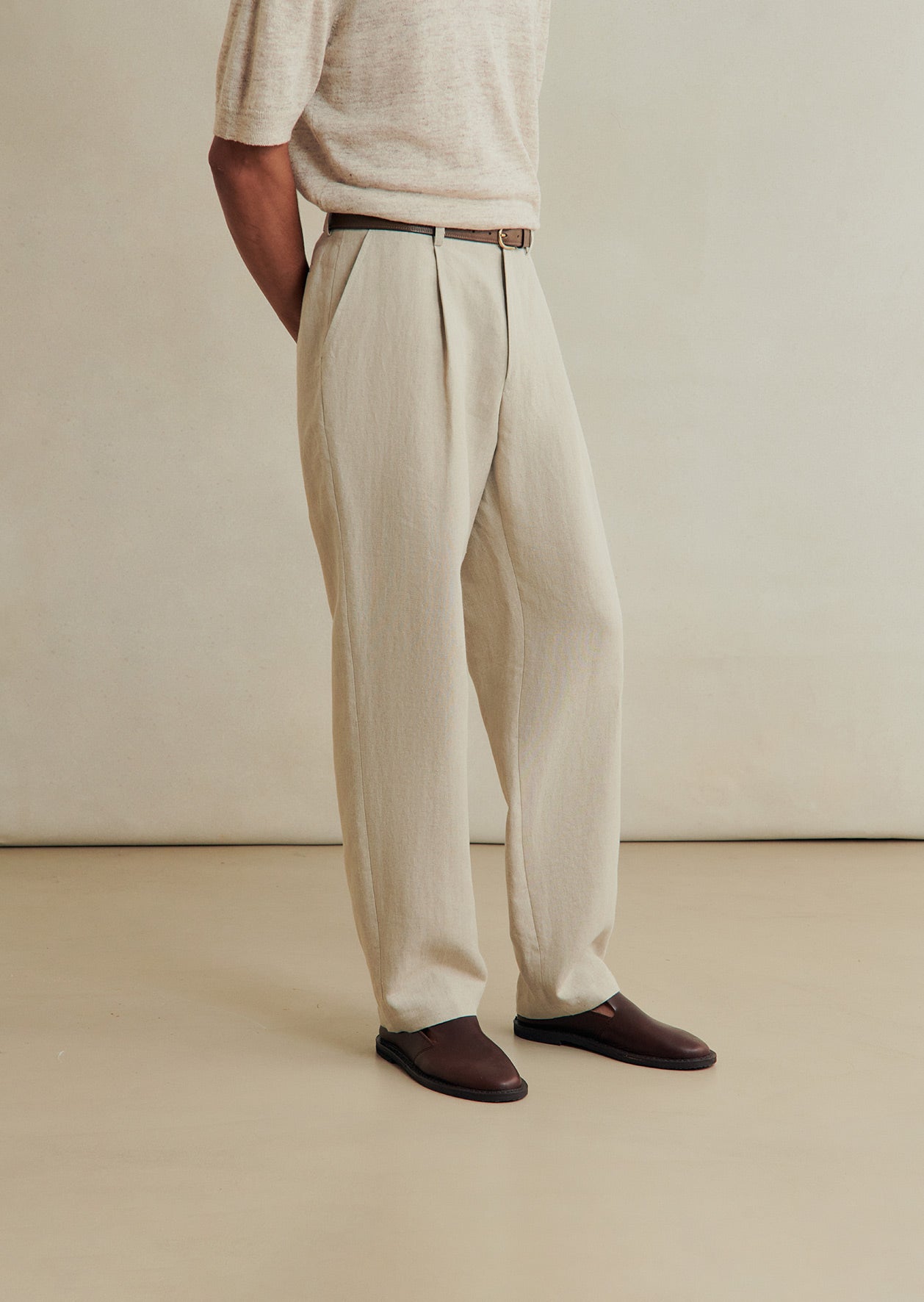 Pantalon à pince