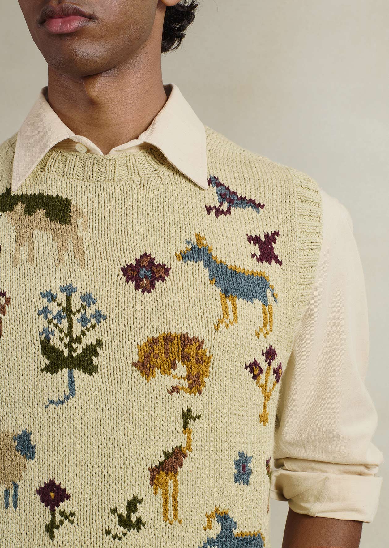 Gilet Tricoté À La Main Made By Knitbrary