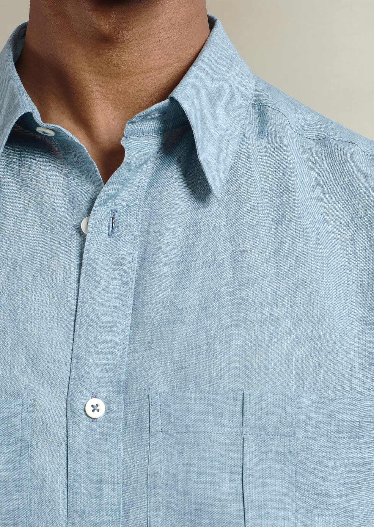 Chemise De Peintre À Manches Courtes