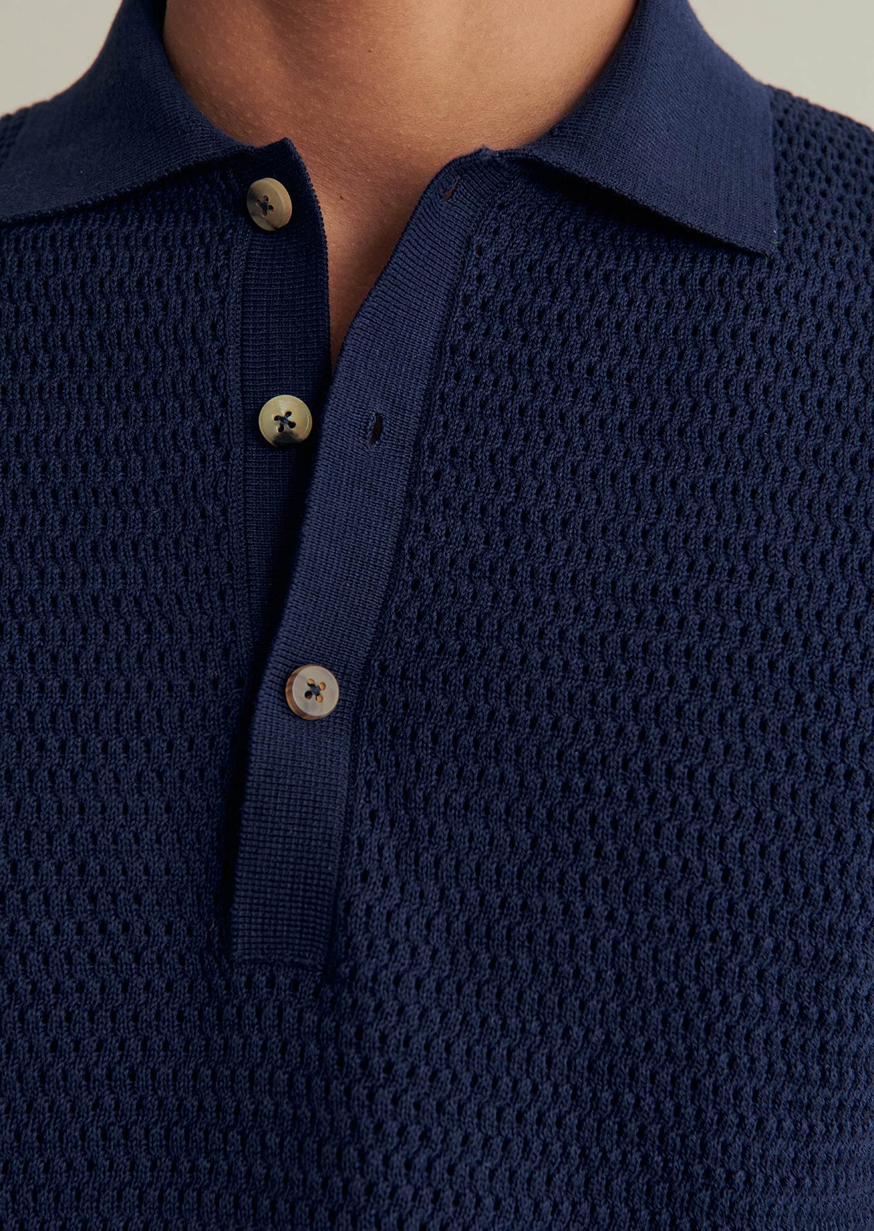 Honeycomb Knit Polo