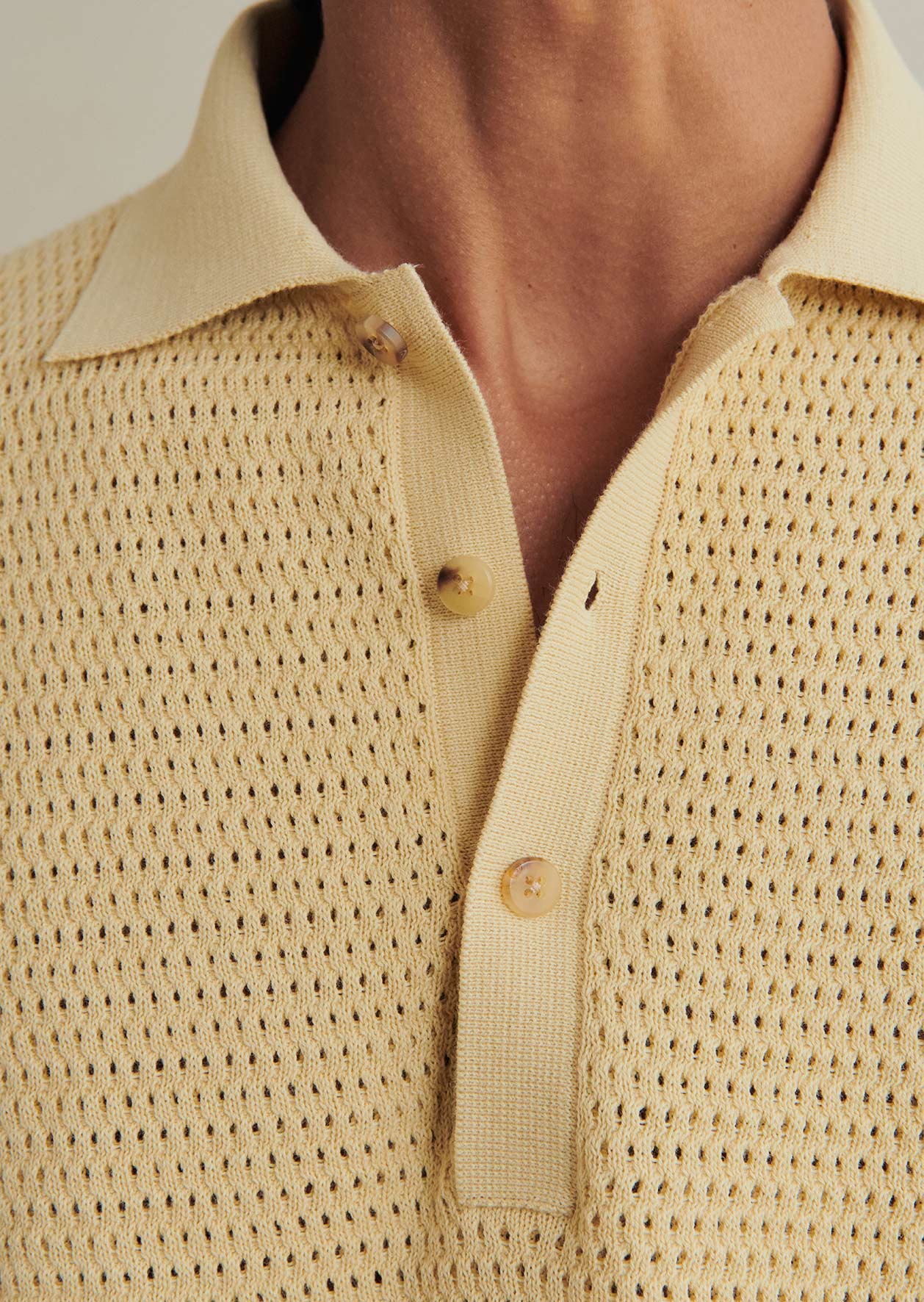 Polo Tricoté Nid D'Abeille