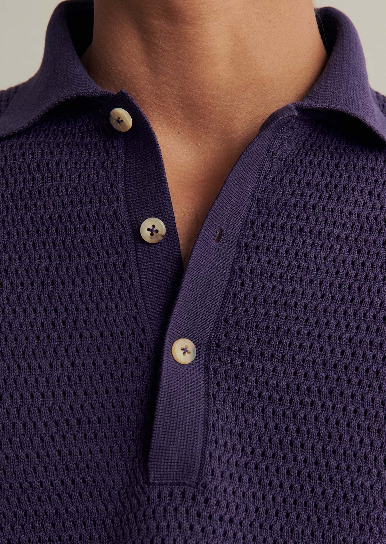 Honeycomb Knit Polo