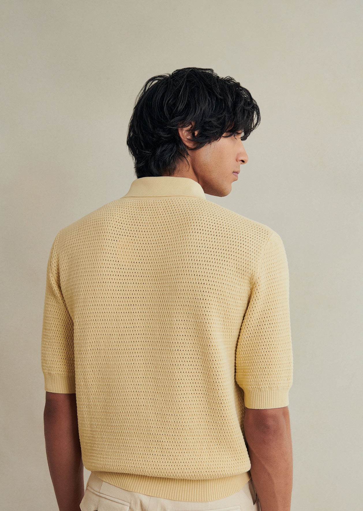 Polo Tricoté Nid D'Abeille