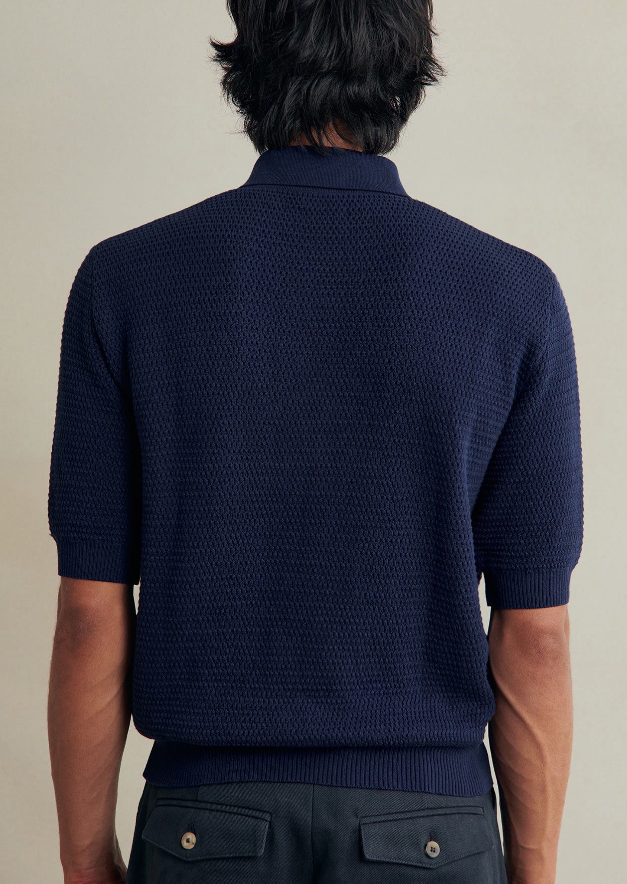 Honeycomb Knit Polo