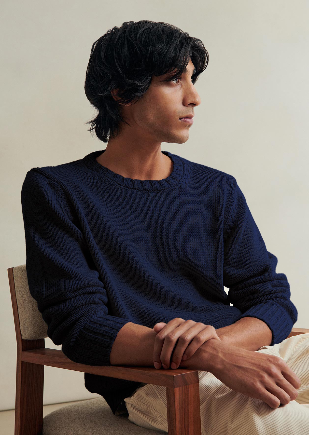 Pullover Col Rond Ample